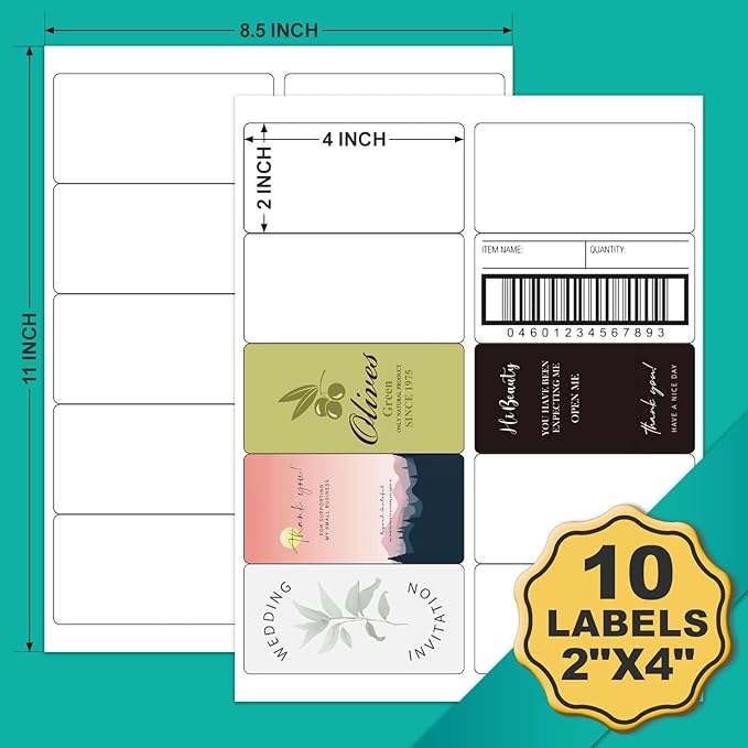 2x4 Labels Sticker Paper - Image 7
