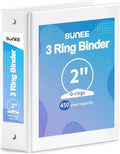 SUNEE 3 Ring Binder 2 Inch 1 Pack by SUNEE
