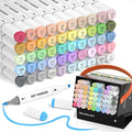 Shuttle Art Pastel Alcohol Markers Brush tip, Dual Tip Brush & Chisel Tip Art by ShuttleArt