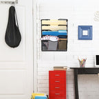 EASEPRES 5 Pocket Mesh Hanging Wall File Organizer - Image 7