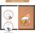 maxtek Combination White Board & Bulletin Cork Board 24 x 18 Whiteboard Magnetic - Image 7