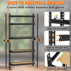 LEVELEVE 5-Tier Storage Shelving Unit, 2020 lbs Capacity, Heavy Duty Adjustable - Image 8