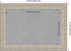 Amanti Art Silver Framed Magnetic Board 31x43 Large Vision Board - Image 2