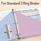 Forvencer 8 Counts Dividers with 2 Pockets, Binder Dividers with Tabs | 8 Tabs Binder Dividers for 3 Ring Binder, School Office Organization, Multicolor, Letter Size, 1 Set
