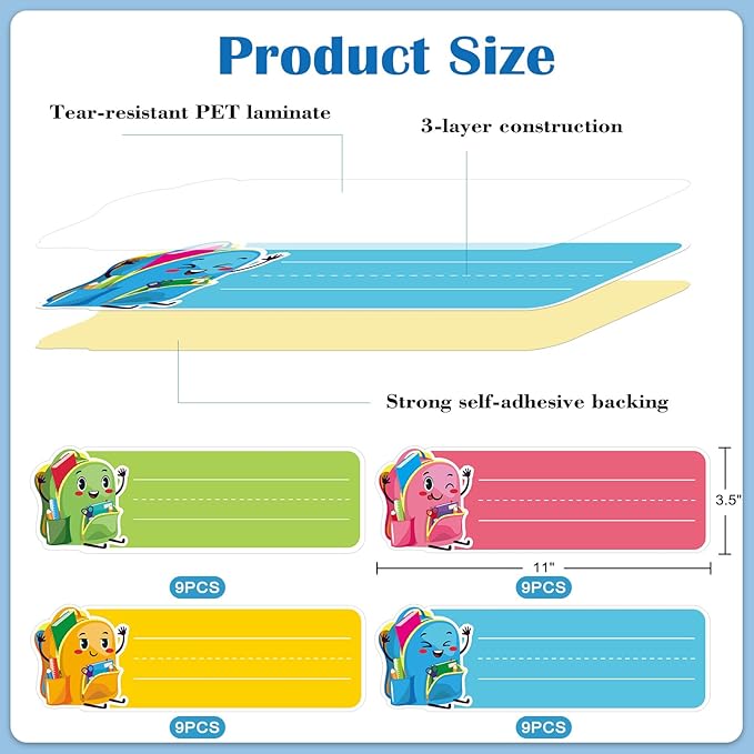 PETCEE Name Plates for Classroom Student Desks - Image 3