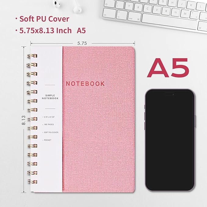 Spiral Notebook-5.75" x 8.125" College Ruled Journal - Image 2
