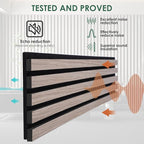 VallisCo 4-Piece Wood Slat Acoustic Panels - Image 3