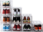 Clear Shoe Boxes Stackable 10 Pack Shoe Storage