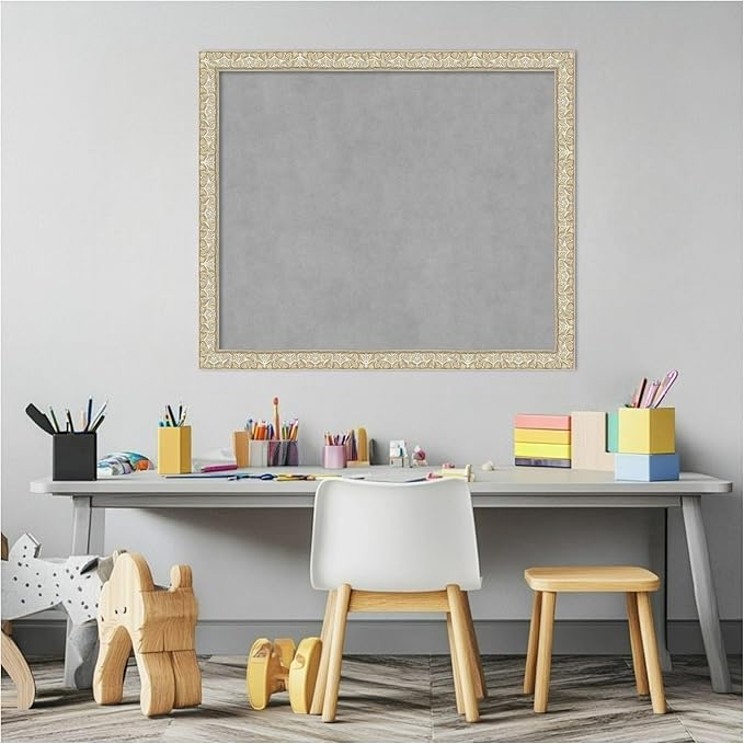 Amanti Art Silver Framed Magnetic Board 22x26 Medium Vision Board - Image 5