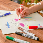 Shuttle Art 304 Pack Washable Markers, 8 Colors Broad Line Markers, Separate - Image 6