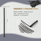 Trzzyan 25 PCS Willow Charcoal Sticks, and Fine Art, 5.7 Inches Long - Image 2