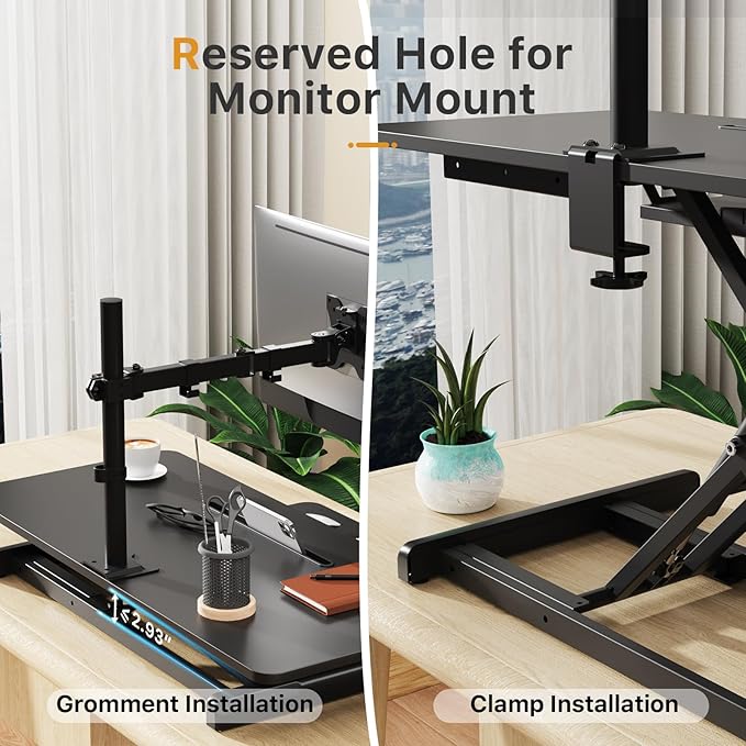 JOY worker Standing Desk Converter, Desktop Workstation Riser - Image 7