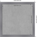 Amanti Art Grey Framed Magnetic Board 22x22 Medium Vision Board - Image 4