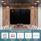 MaxGear Glass Whiteboard Wall Mounted, Frameless Magnetic Dry Erase Board - Image 3