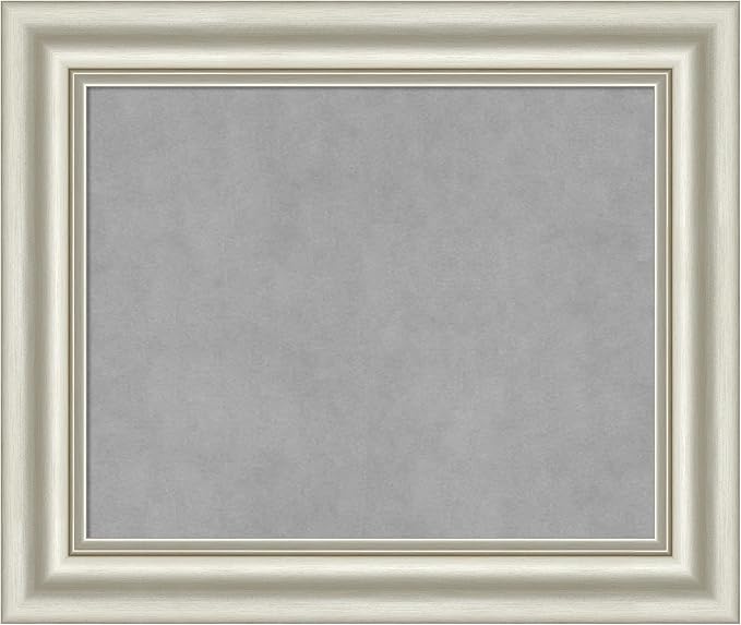 Amanti Art Silver Framed Magnetic Board 22x26 Small Vision Board by AmantiArt