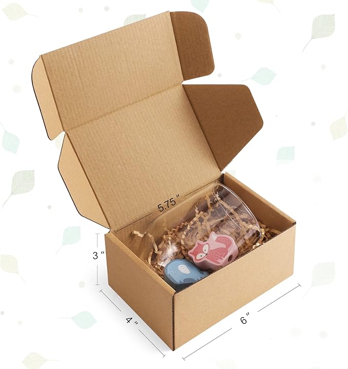 Eupako 6x4x3 Shipping Boxes Small Corrugated Cardboard Box - Image 2