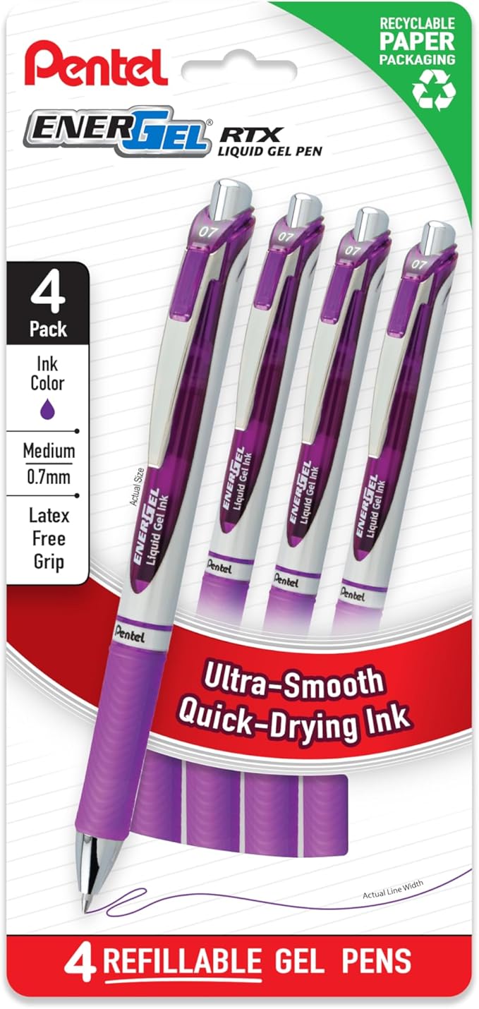 Pentel EnerGel RTX Liquid Gel Pens by PentelofAmerica