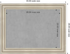 Amanti Art Silver Framed Magnetic Board 26x34 Medium Vision Board - Image 2