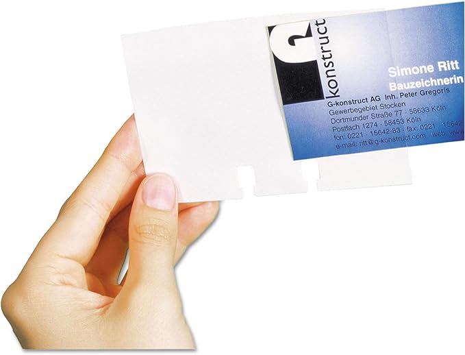 Durable Visifix & Telindex Business Card Sleeves Extension Set, Transparent by DURABLEOfficeProducts
