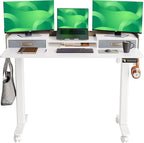 Claiks Standing Desk with Drawers, Stand Up Electric Standing Desk Adjustable by CLAIKS