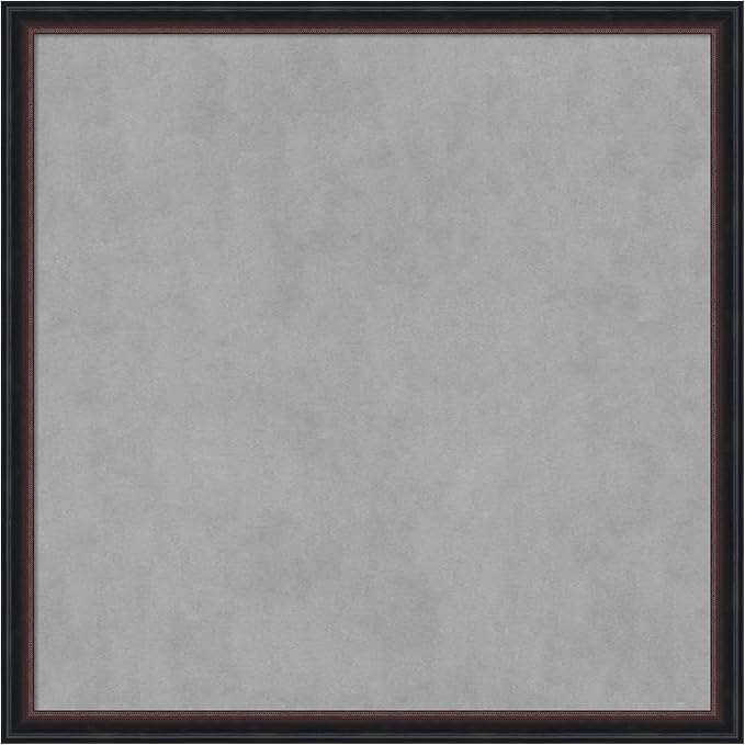 Amanti Art Black Framed Magnetic Board 26x26 Medium Vision Board by AmantiArt