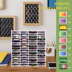 Sunnychicc 2 Pack 60 Grids Ink Pad Storage Holder Stamp Organizer, Ink Pad - Image 5