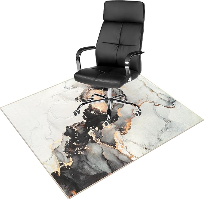 Anidaroel Office Chair Mat for Hardwood/Tile Floor, Under Desk Rug for Rolling by Anidaroel