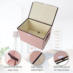 Bagnizer Linen Fabric Foldable Storage Cube Bin Organizer Basket - Image 2