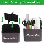 Hennaja Square Leather Art Supply Organizer, Remote Control Holder - Image 6