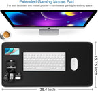 Large Mouse Pad, 35.42x15.7 inch Large Gaming Non-Slip Mousepad, Water Resist - Image 2
