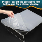12 Pack Acrylic Sign Holder 8.5x11 Inches, L-Shape Vertical Menu Holder Stand - Image 4