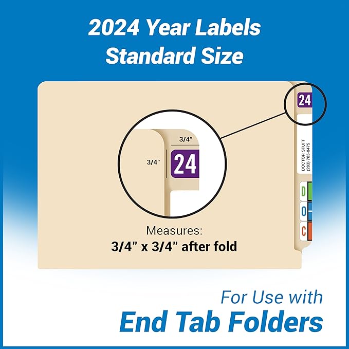 2024 Year Labels, Doctor Stuff 2024 Chart Stickers, S & W/Acme Style, USA Made - Image 4