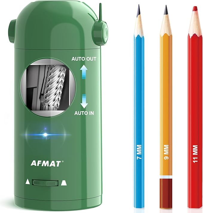AFMAT Electric Pencil Sharpener, Fully Automatic Pencil Sharpener by AFMAT