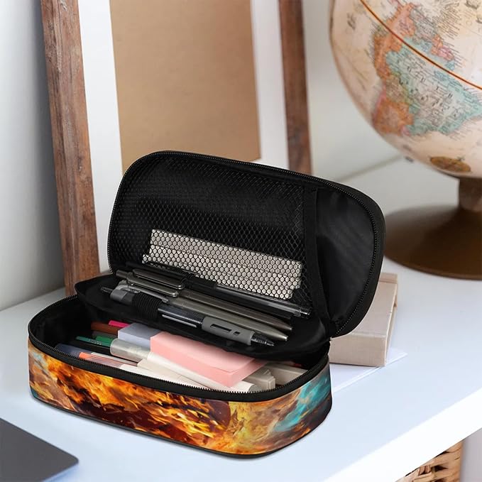 Pardick Pencil Case，Basketball Fire Big Capacity Pencil Pouch Coin Pouch - Image 6