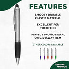 DISCOUNT PROMOS Stylus Ballpoint Pens Set of 10, Bulk Pack - Image 2