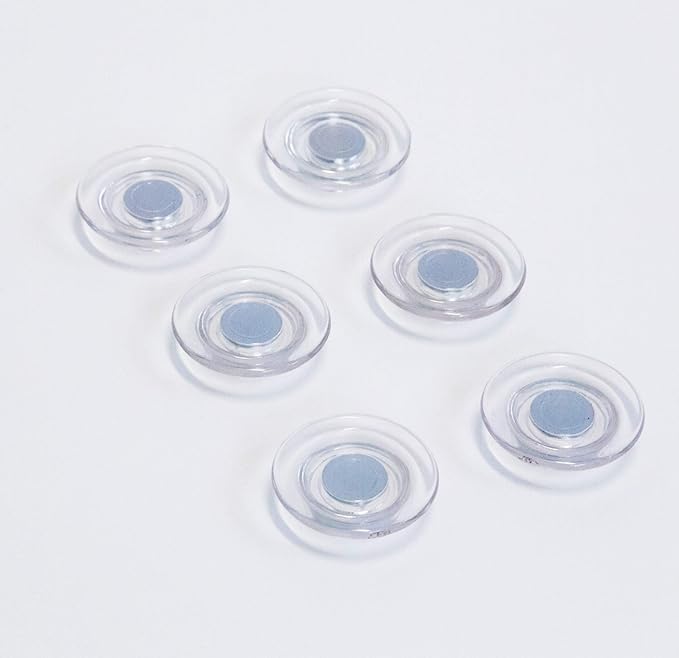 Clear Button Magnets for Glass Boards and Magnetic Whiteboards, Refrigerators - Image 2