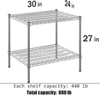 Regal Altair 24" Deep x 30" Wide x 27" Height Wire Shelving Kit | 2-Tier | NSF - Image 3