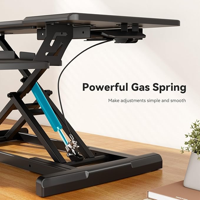 JYLH JOYSEEKER 35" Standing Desk Converter, Height Adjustable Desktop Riser - Image 6