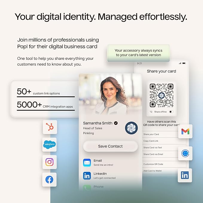 Popl Smart NFC Business Card - Image 5