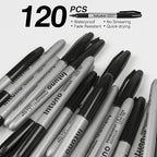 INTUNO Permanent Markers, Fine tip, Oil-Based Permanent Markers, Waterproof and - Image 3