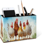 Famame Chicken Roosters Farm Animals Pencil Holder by Famame