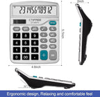 Flutesan 8 Pack Calculator Bulk 12 Digit Solar Power Calculator Solar and - Image 2