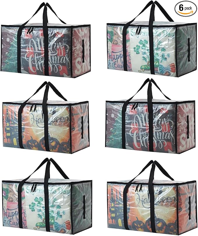 Heavy Duty 93L Stackable Plastic Storage Bins by Unknown
