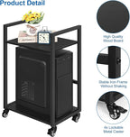 SEHERTIWY 2 Tier Computer Tower Stand, Mobile PC Tower Stand - Image 4