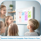 15.6 Inch Digital Calendar Wall Touch Screen Chore Chart, 32GB Electronic Calendar + Smart Family Planner, Wall and Desk Mountable, Gifts for Women Men, Gifts for Mom Dad
