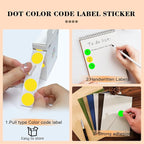 PARLAIM 2 Rolls 2000PCS 3/4" Round Circle Color-Code Dot Stickers, 2 Color - Image 3