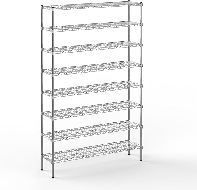 Regal Altair 14" Deep x 54" Wide x 86" Height Wire Shelving Kit | 8-Tier | NSF by Regal+Altair