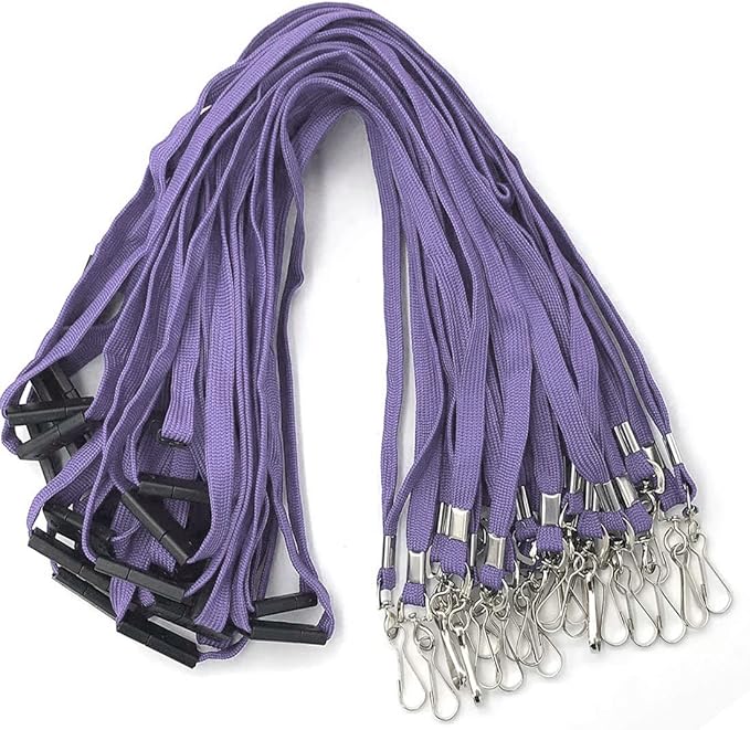 Lanyard Light Purple Lanyards Neck Flat Premium Breakaway Badge Lanyard by BirdFiy