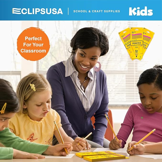 E-CLIPS USA Pre-Sharpened Pencils Bulk Pencil #2 School Supplies Bulk Number 2 - Image 2