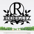 Personalized Metal Name Signs, Split Letter Monogram Wall Decor, Custom Last - Image 2